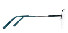 Load image into Gallery viewer, Black Aviator Half Rim Unisex Eyeglasses by Vincent Chase-135080