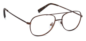 Brown Aviator Full Rim Unisex Eyeglasses by Vincent Chase VC-135931