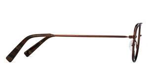 Brown Aviator Full Rim Unisex Eyeglasses by Vincent Chase VC-135931