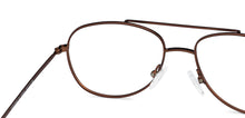 Load image into Gallery viewer, Brown Aviator Full Rim Unisex Eyeglasses by Vincent Chase VC-135931