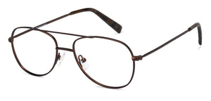 Brown Aviator Full Rim Unisex Eyeglasses by Vincent Chase VC-135931