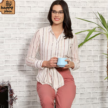 Load image into Gallery viewer, Blue Cat Eye Half Rim Women Eyeglasses by Vincent Chase Online-203044