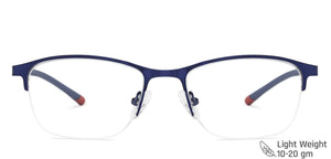 Blue Cat Eye Half Rim Women Eyeglasses by Vincent Chase Online-203044