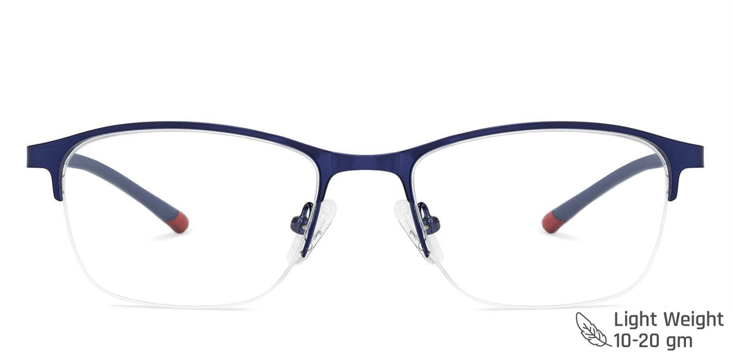 Blue Cat Eye Half Rim Women Eyeglasses by Vincent Chase Online-203044