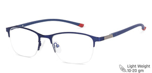 Blue Cat Eye Half Rim Women Eyeglasses by Vincent Chase Online-203044