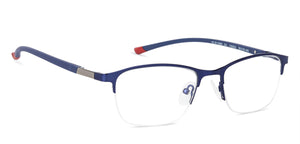 Blue Cat Eye Half Rim Women Eyeglasses by Vincent Chase VC-135933