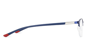 Blue Cat Eye Half Rim Women Eyeglasses by Vincent Chase Online-203044