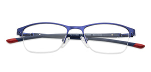 Blue Cat Eye Half Rim Women Eyeglasses by Vincent Chase Online-203044