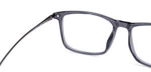 Grey Rectangle Full Rim Unisex Eyeglasses by Lenskart Air Online-135982