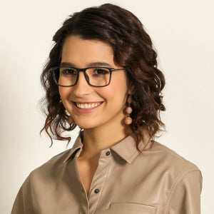 Grey Rectangle Full Rim Unisex Eyeglasses by Lenskart Air Online-135982