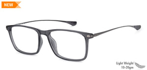 Grey Rectangle Full Rim Unisex Eyeglasses by Lenskart Air Online-135982