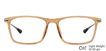 Load image into Gallery viewer, Brown Rectangle Full Rim Extra Wide Unisex Eyeglasses by Lenskart Air-145771