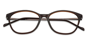 Brown Cat Eye Full Rim Women Eyeglasses by Lenskart Air Online-139743