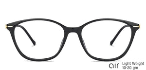 Black Cat Eye Full Rim Women Eyeglasses by Lenskart Air Computer Glasses-142754