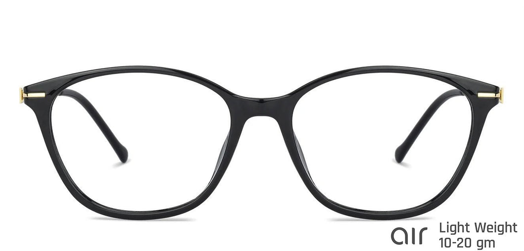 Black Cat Eye Full Rim Women Eyeglasses by Lenskart Air Computer Glasses-142754