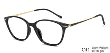 Load image into Gallery viewer, Black Cat Eye Full Rim Women Eyeglasses by Lenskart Air Computer Glasses-142754