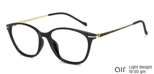 Black Cat Eye Full Rim Women Eyeglasses by Lenskart Air Computer Glasses-142754