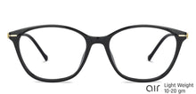 Load image into Gallery viewer, Black Cat Eye Full Rim Narrow Women Eyeglasses by Lenskart Air-135985