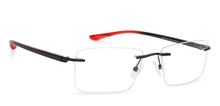 Load image into Gallery viewer, Black Rectangle Rimless Unisex Eyeglasses by Lenskart Air Online-136018