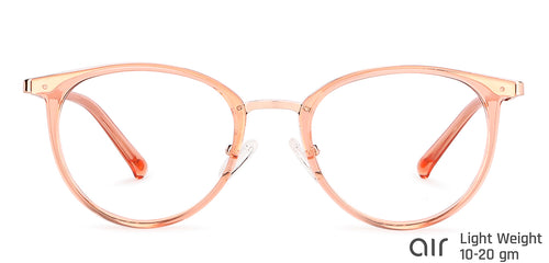 Brown Round Full Rim Extra Wide Unisex Eyeglasses by Lenskart Air-145772