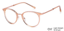 Load image into Gallery viewer, Gold Round Full Rim Unisex Eyeglasses by Lenskart Air Computer Glasses-148671