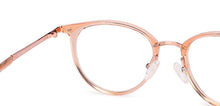 Load image into Gallery viewer, Gold Round Full Rim Unisex Eyeglasses by Lenskart Air Computer Glasses-148671