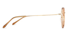 Load image into Gallery viewer, Gold Round Full Rim Unisex Eyeglasses by Lenskart Air Online-136024