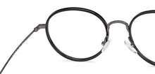 Load image into Gallery viewer, Black Round Full Rim Unisex Eyeglasses by Lenskart Air Online-136025