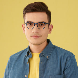 Tortoise Round Full Rim Extra Narrow Unisex Eyeglasses by Vincent Chase-136134