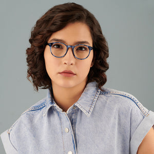 Tortoise Round Full Rim Extra Narrow Unisex Eyeglasses by Vincent Chase-136134