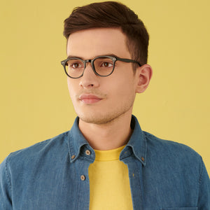 Black Round Full Rim Extra Narrow Unisex Eyeglasses by Vincent Chase Online-145927
