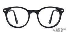 Load image into Gallery viewer, Black Round Full Rim Extra Narrow Unisex Eyeglasses by Vincent Chase Online-145927