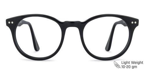 Black Round Full Rim Extra Narrow Unisex Eyeglasses by Vincent Chase Online-145927