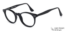 Load image into Gallery viewer, Black Round Full Rim Extra Narrow Unisex Eyeglasses by Vincent Chase Online-145927