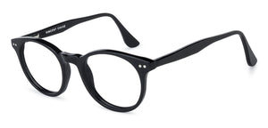 Black Round Full Rim Extra Narrow Unisex Eyeglasses by Vincent Chase Online-145927