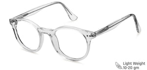 Transparent Round Full Rim Unisex Eyeglasses by Vincent Chase-145928