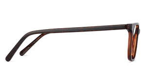 Brown Rectangle Full Rim Unisex Eyeglasses by Vincent Chase VC-136137