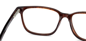 Brown Rectangle Full Rim Unisex Eyeglasses by Vincent Chase VC-136137