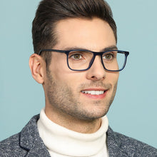 Load image into Gallery viewer, Blue Rectangle Full Rim Unisex Eyeglasses by Vincent Chase Online-136141