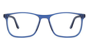 Blue Rectangle Full Rim Unisex Eyeglasses by Vincent Chase Online-136141
