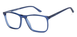 Blue Rectangle Full Rim Unisex Eyeglasses by Vincent Chase Online-136141