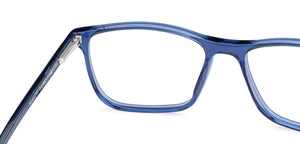 Blue Rectangle Full Rim Unisex Eyeglasses by Vincent Chase Online-136141