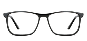 Black Rectangle Full Rim Unisex Eyeglasses by Vincent Chase Computer Glasses-149938