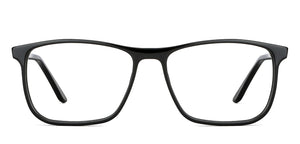 Black Rectangle Full Rim Unisex Eyeglasses by Vincent Chase-148857