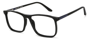 Black Rectangle Full Rim Unisex Eyeglasses by Vincent Chase-148857