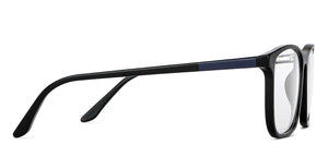 Black Rectangle Full Rim Unisex Eyeglasses by Vincent Chase Computer Glasses-149938