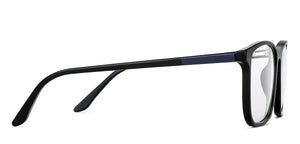 Black Rectangle Full Rim Unisex Eyeglasses by Vincent Chase-148857