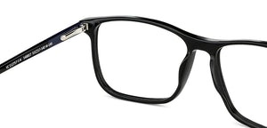Black Rectangle Full Rim Unisex Eyeglasses by Vincent Chase-148857