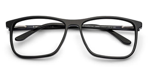 Black Rectangle Full Rim Unisex Eyeglasses by Vincent Chase-148857