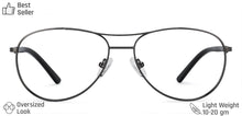 Load image into Gallery viewer, Gunmetal Aviator Full Rim Medium Unisex Eyeglasses by Vincent Chase-136164